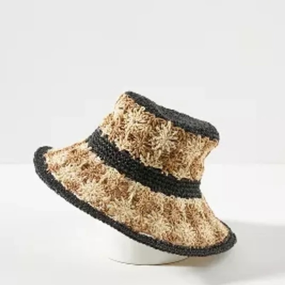 Anthropologie Accessories - - NWT Anthropologie Straw Bucket Hat